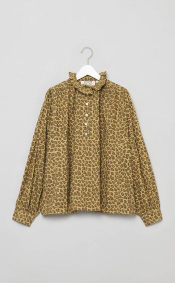 Kaliレオパードブラウス