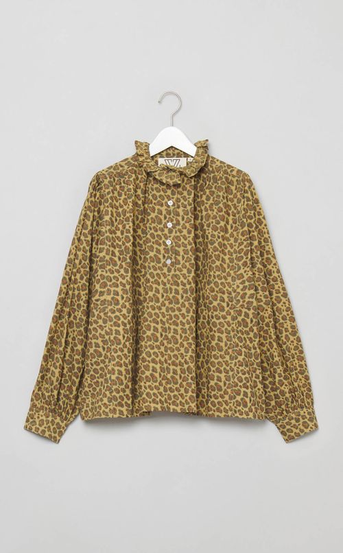 Kaliレオパードブラウス