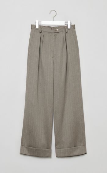 ダブルタックワイドトラウザー