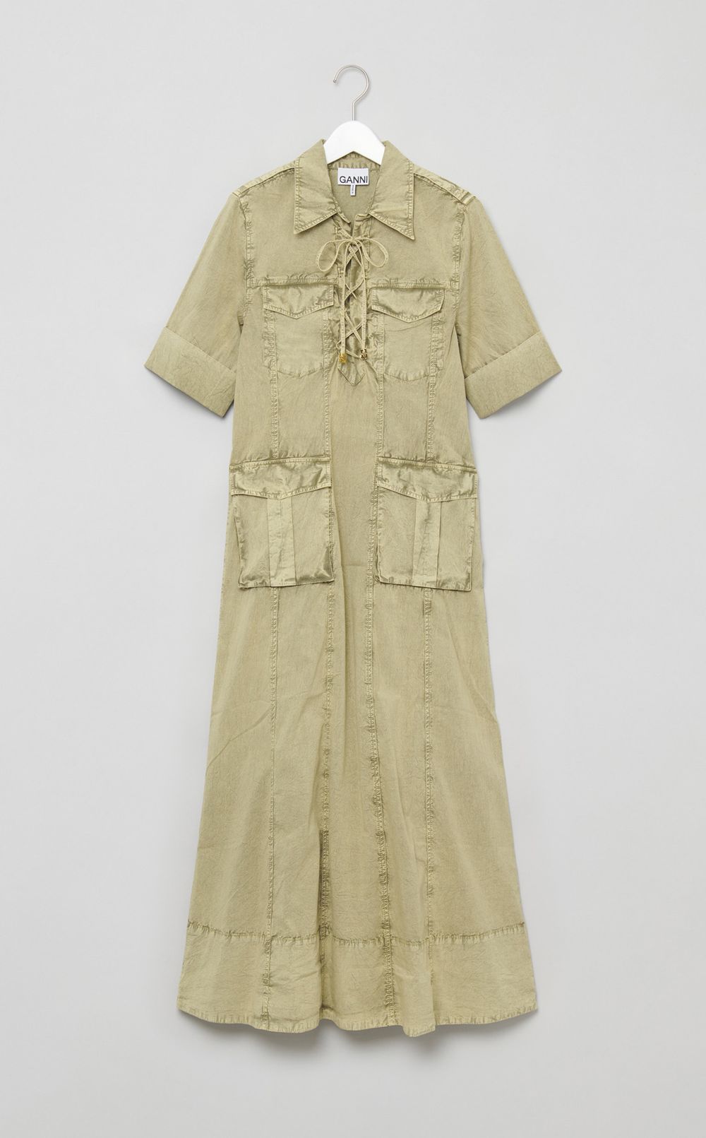 コットンマキシワンピース