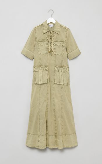 コットンマキシワンピース