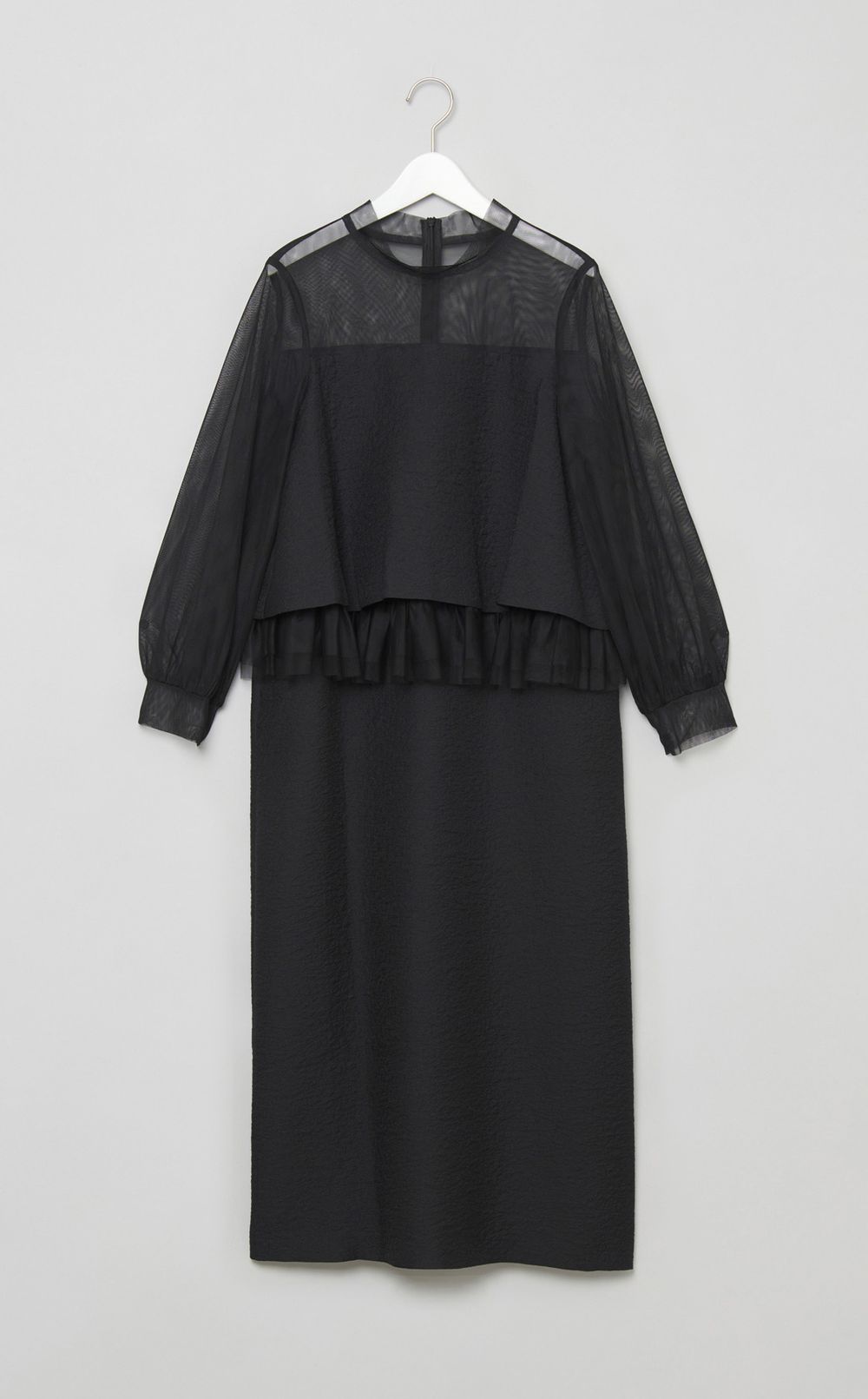 異素材コンビワンピース