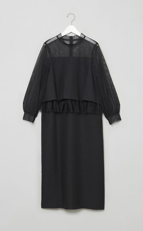 異素材コンビワンピース