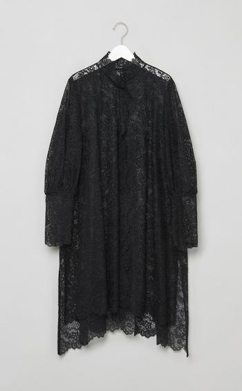 フロントフリルレースワンピース