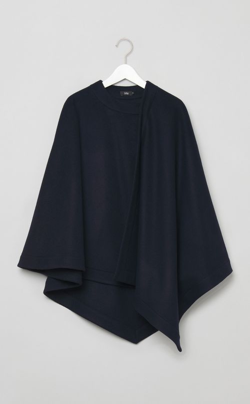 アシンメトリーマントコート