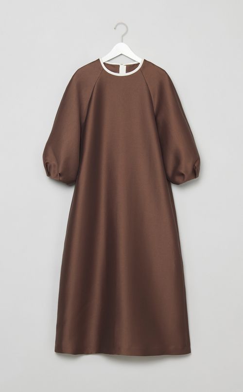 バイカラーロングワンピース