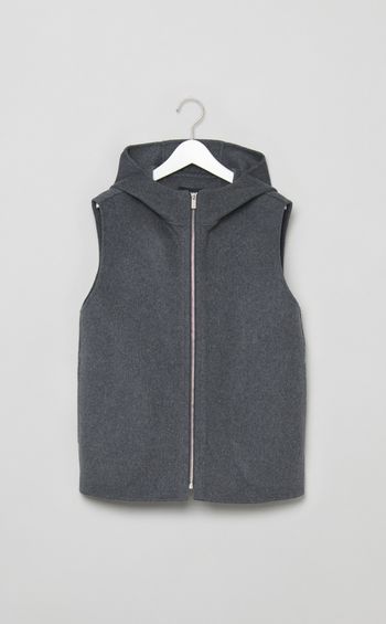 フーディージップベスト