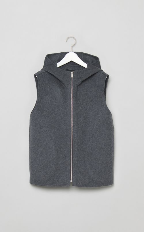 フーディージップベスト