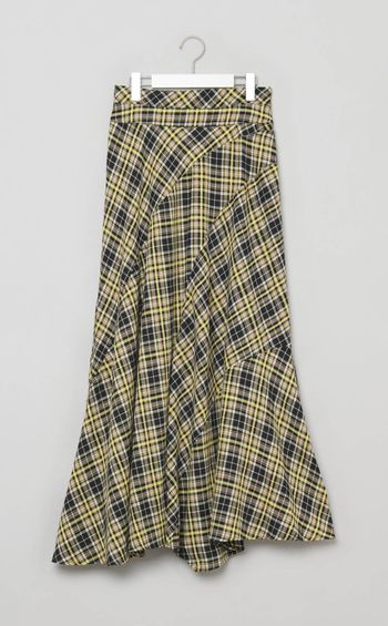 ランダムチェックフレアスカート