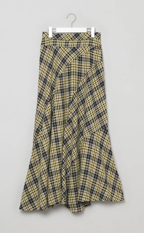 ランダムチェックフレアスカート