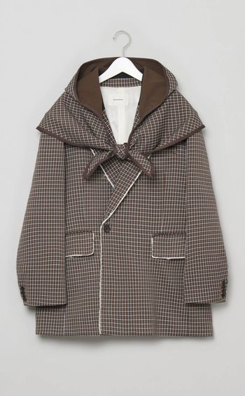 フードスカーフジャケットコート