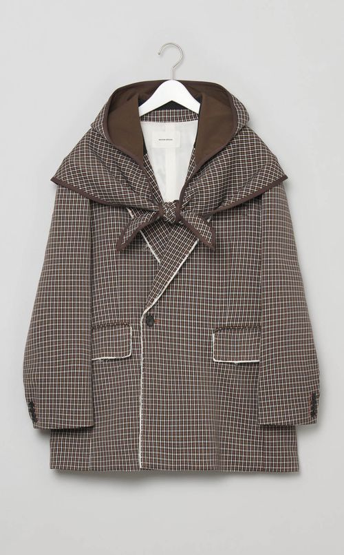 フードスカーフジャケットコート