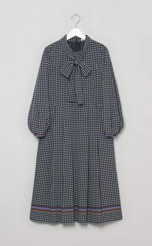 ホースプリントボウタイワンピース