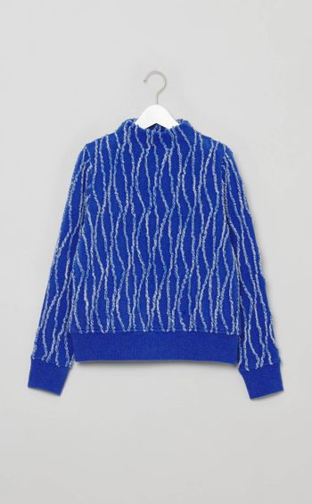 ランダムインレイストライプニット