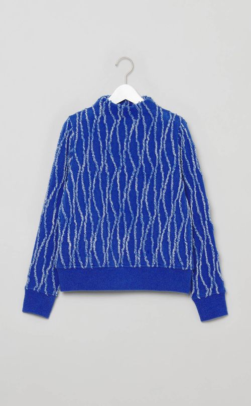 ランダムインレイストライプニット