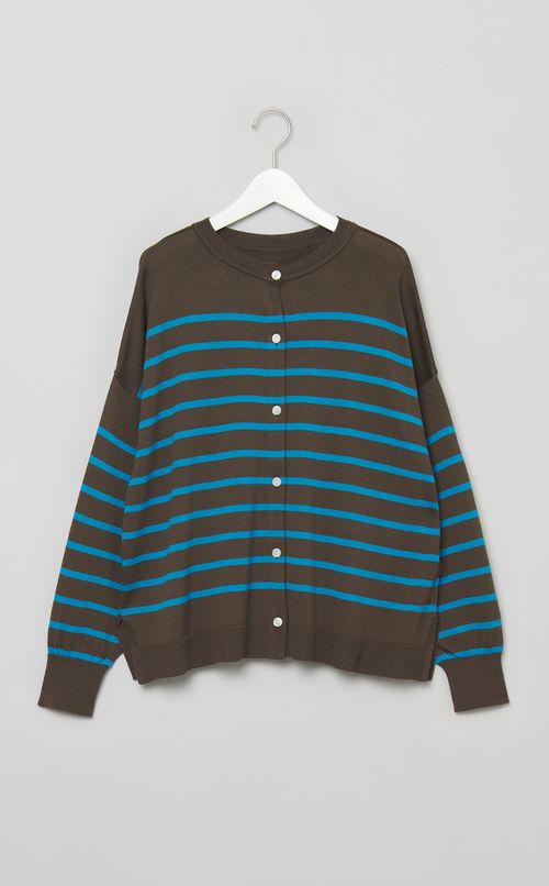 2wayワイドボーダーカーディガン