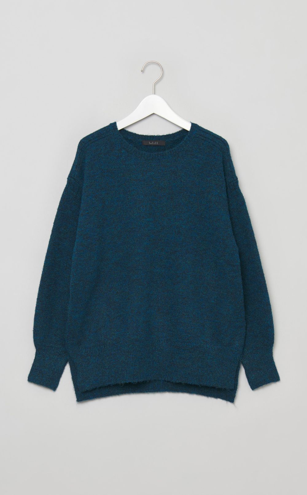 メランジミックスニットプルオーバー