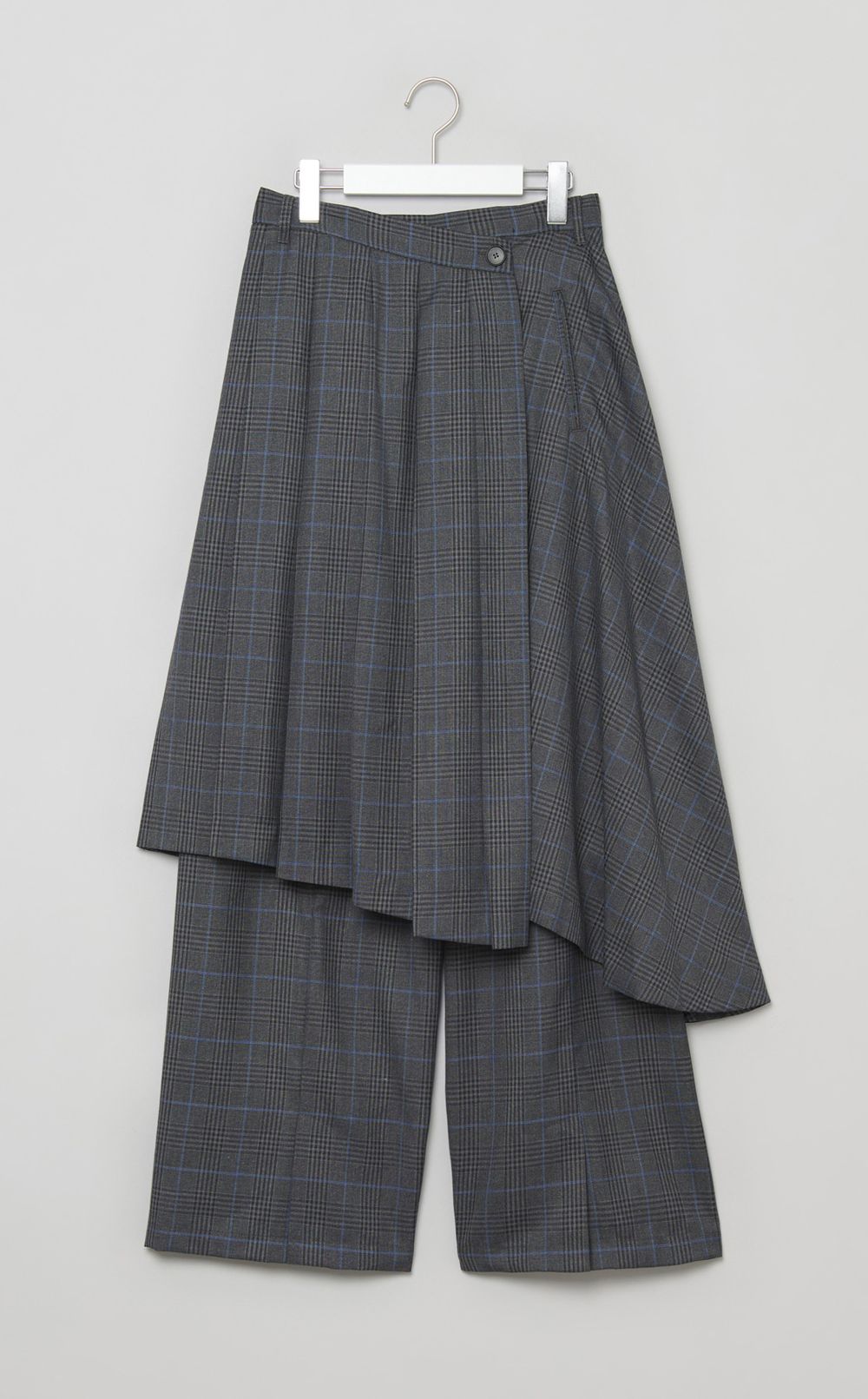 プリーツスカートレイヤードパンツ