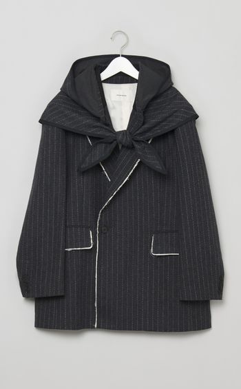 フードスカーフジャケットコート