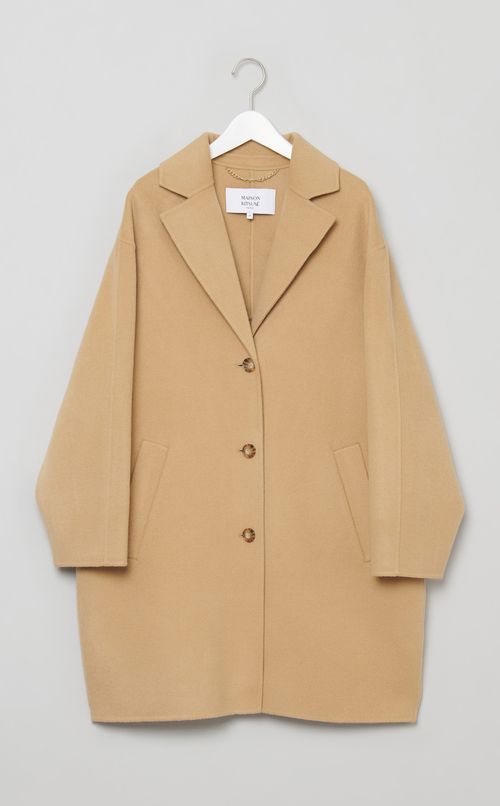 ダブルフェイスコクーンコート