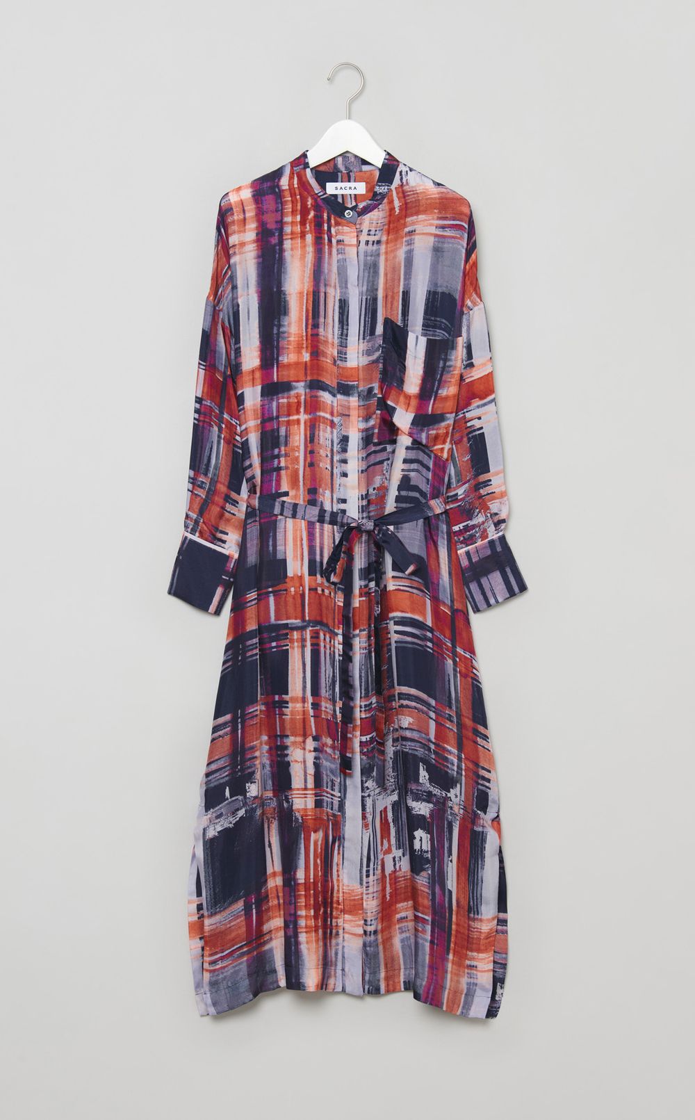 ペインティングプリントロングワンピース