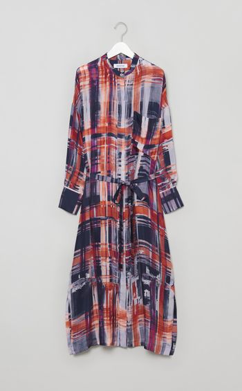 ペインティングプリントロングワンピース