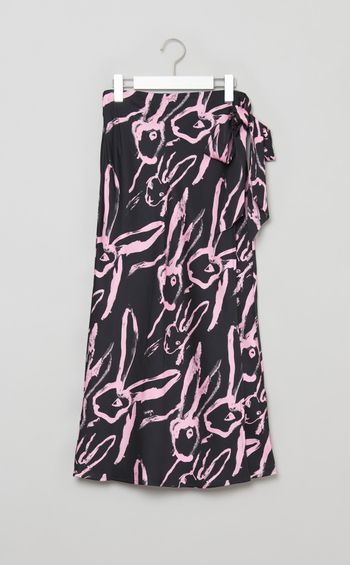 ラビットハンドプリントスカート