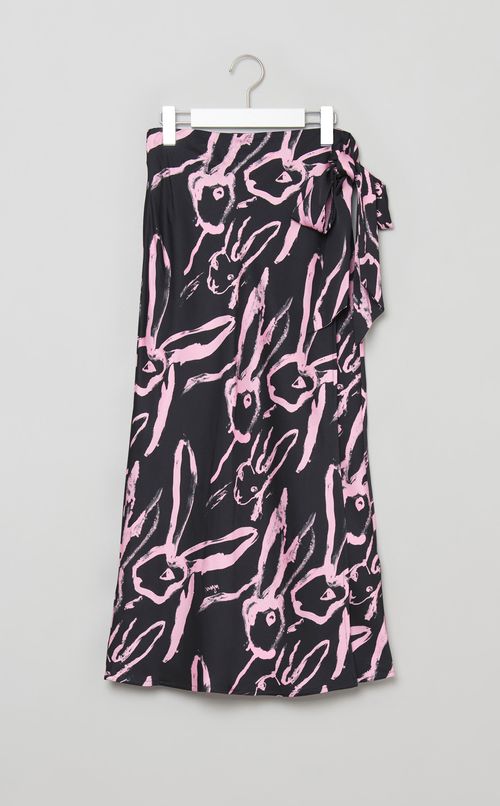 ラビットハンドプリントスカート