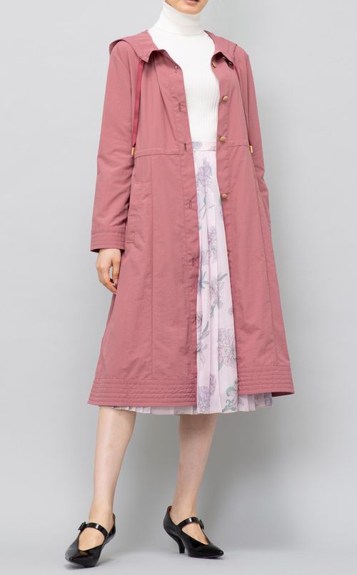 フラワープリントプリーツスカート