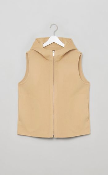 フーディージップベスト