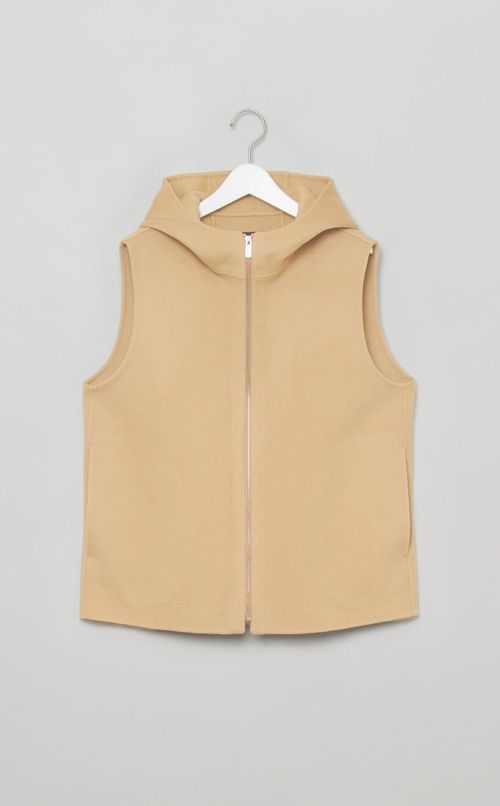 フーディージップベスト