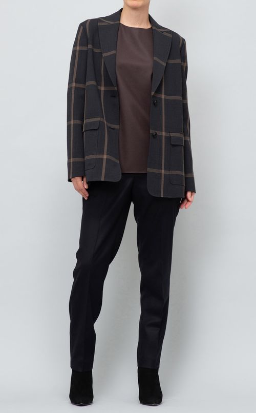 ラウンドヘムTブラウス