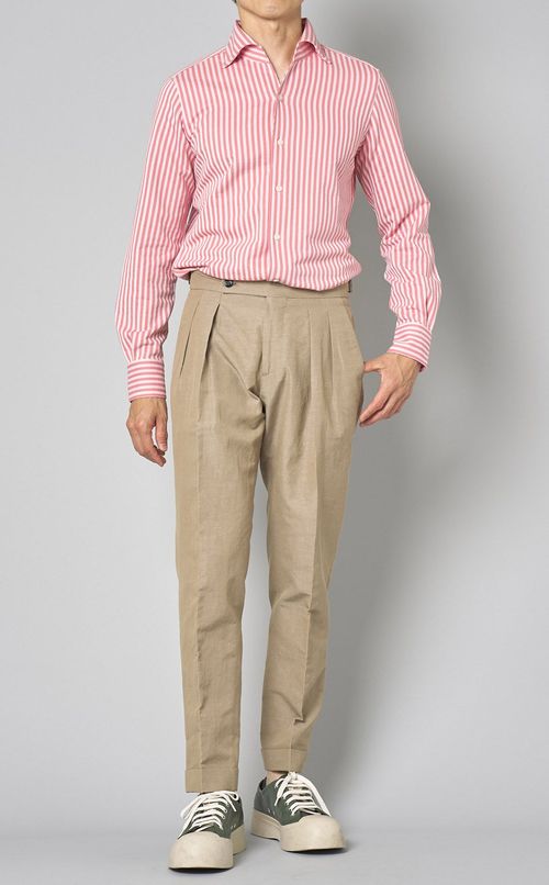 バランサーストライプシャツ