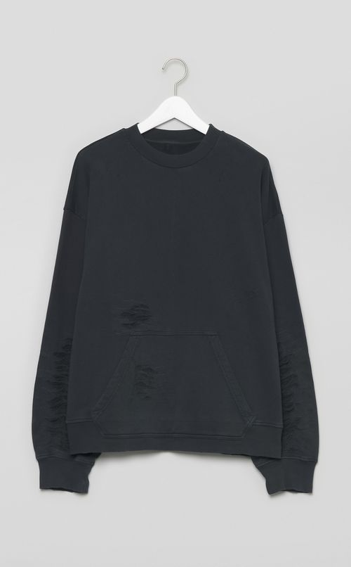 ブラッシュドクルーネックスウェット