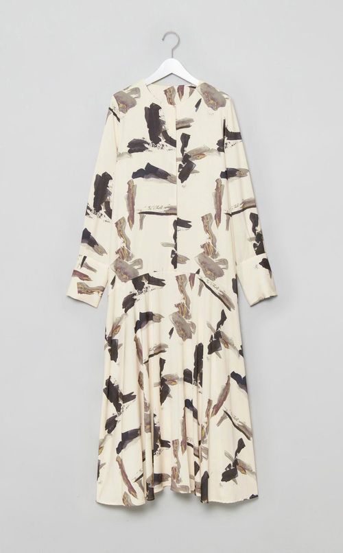 プリントAラインワンピース