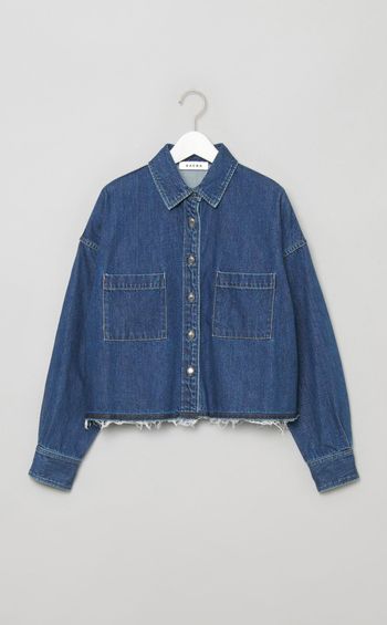 デニムショートシャツブルゾン