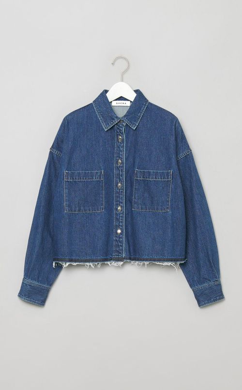 デニムショートシャツブルゾン