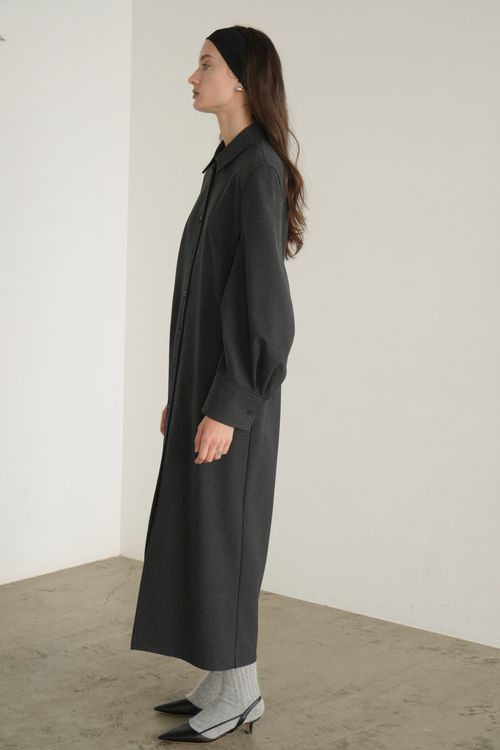 チェックシャツワンピース