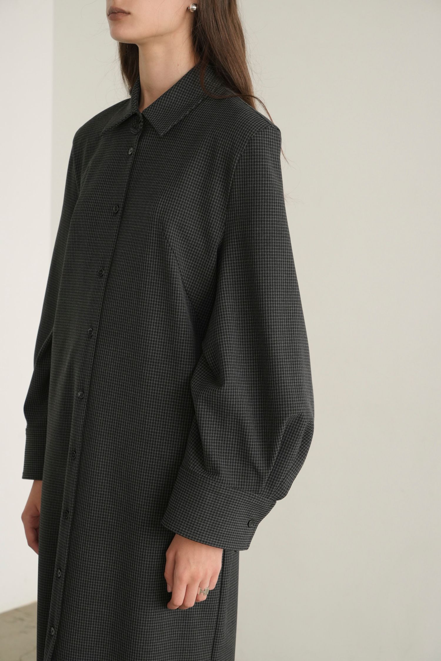 CLANE｜チェックシャツワンピース