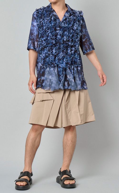 デンドリティックアゲートフリルシャツ