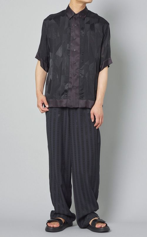 ジャカードハーフスリーブシャツ