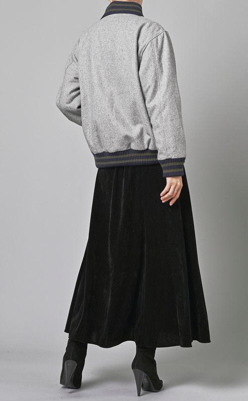 ウール混スタジアムジャンパー