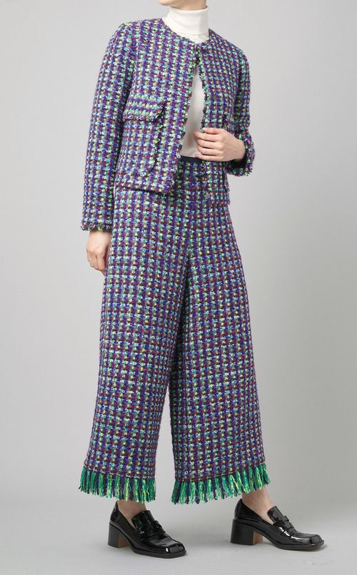 ミックスツイードフレアパンツ