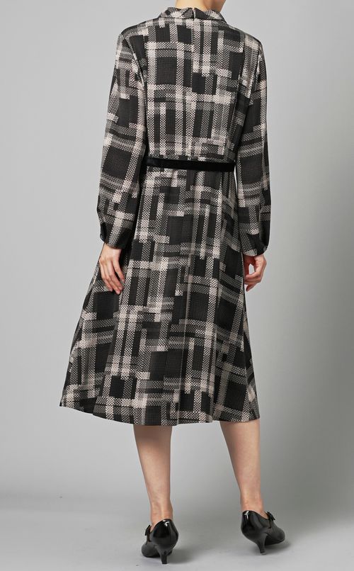 デジタルチェック柄ワンピース