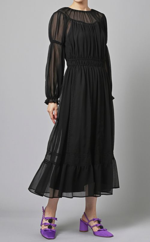 シフォンレースワンピース