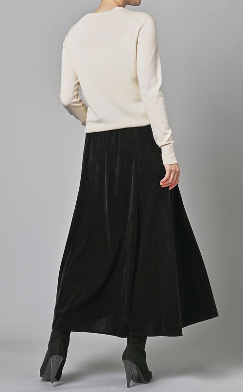ベルベットフレアスカート