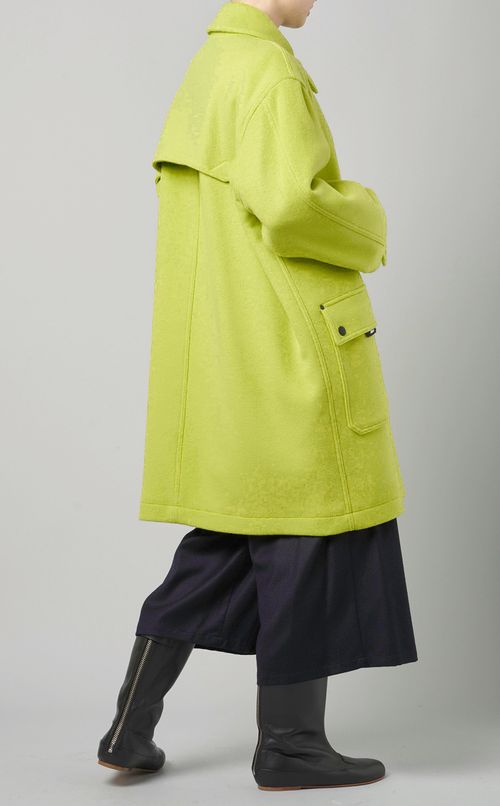 ウールネオンカラーコート