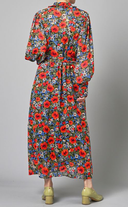 フラワープリントワンピース