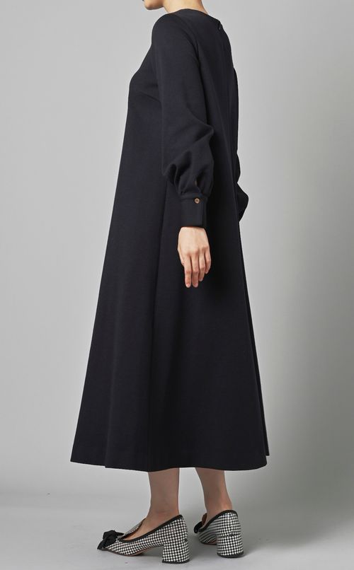 ウールポンチフレアワンピース