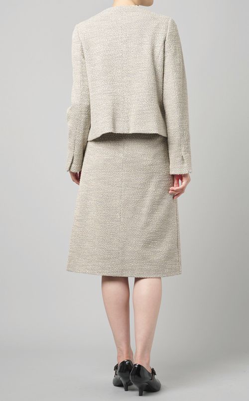 ツイードニットジャケット